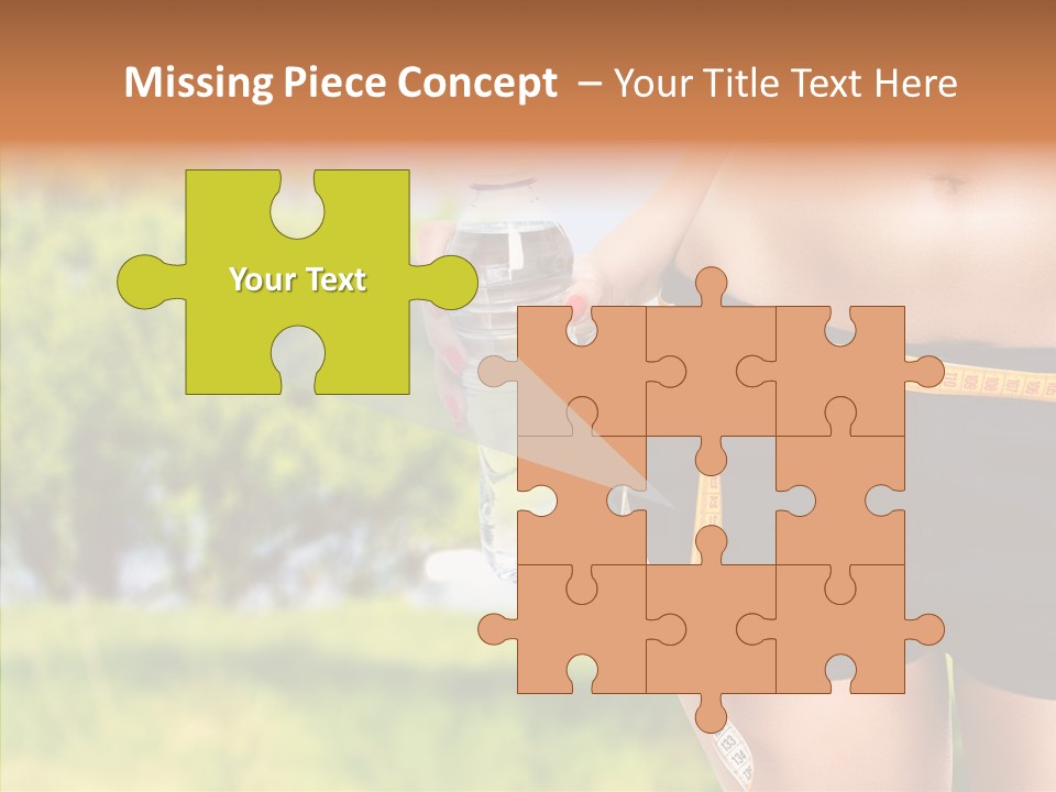 Exercise Bottle Fit PowerPoint Template