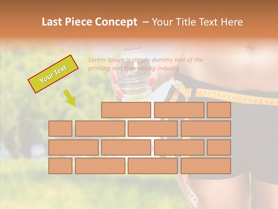 Exercise Bottle Fit PowerPoint Template