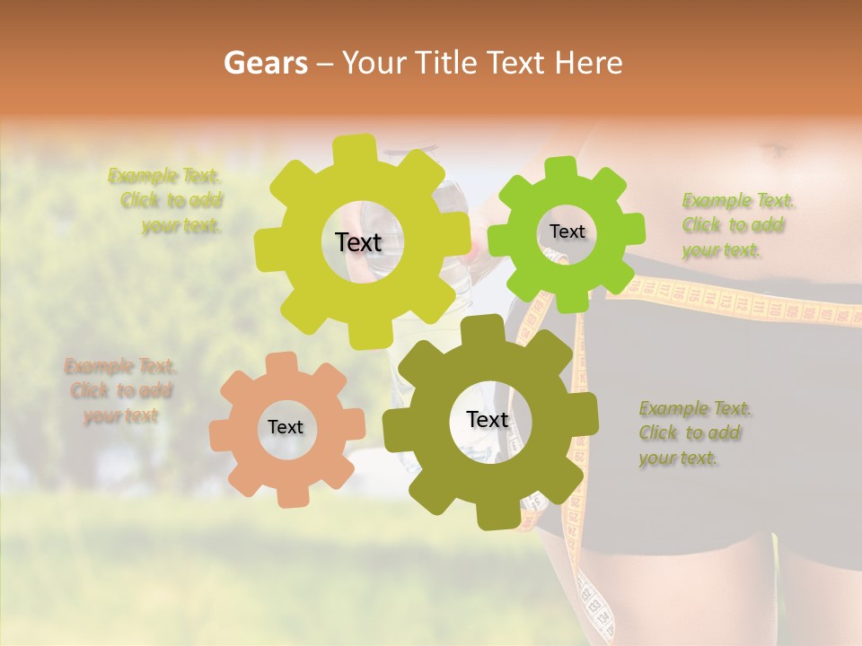 Exercise Bottle Fit PowerPoint Template