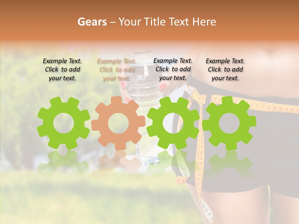 Exercise Bottle Fit PowerPoint Template