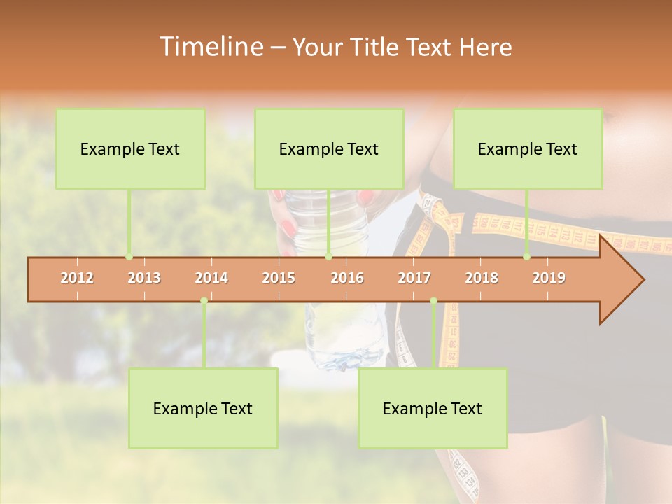 Exercise Bottle Fit PowerPoint Template