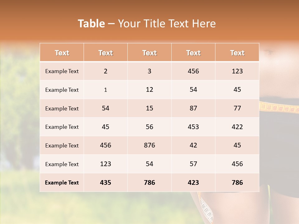 Exercise Bottle Fit PowerPoint Template