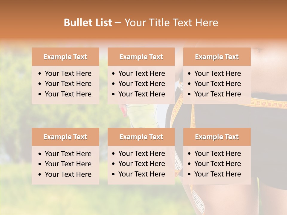 Exercise Bottle Fit PowerPoint Template