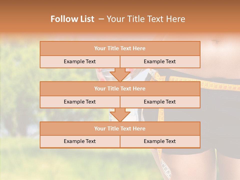 Exercise Bottle Fit PowerPoint Template