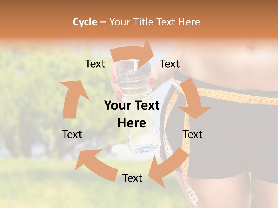 Exercise Bottle Fit PowerPoint Template