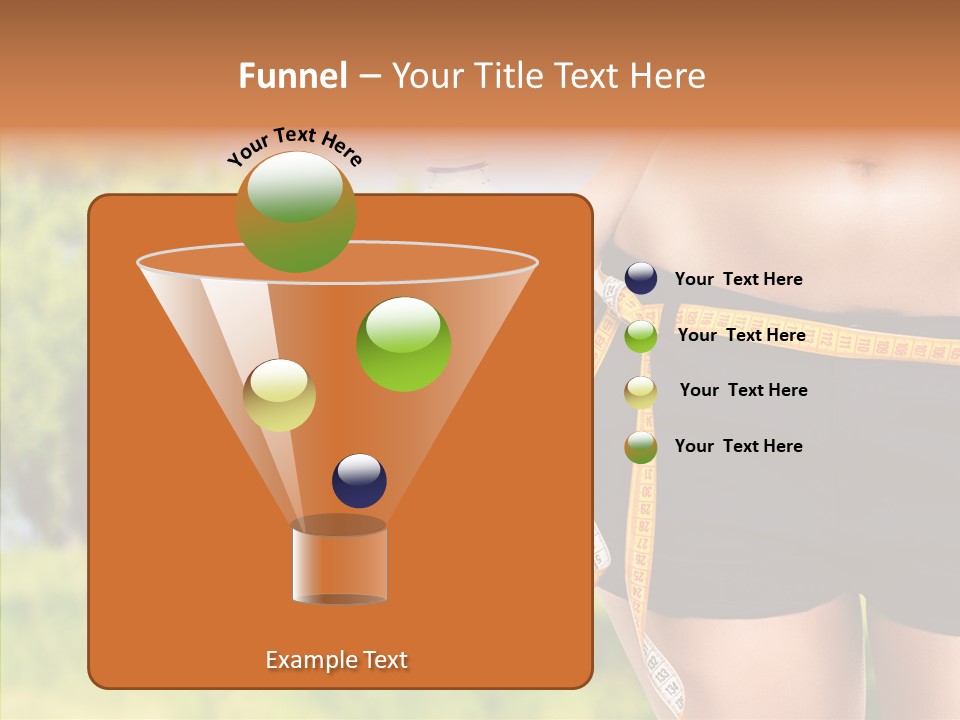 Exercise Bottle Fit PowerPoint Template