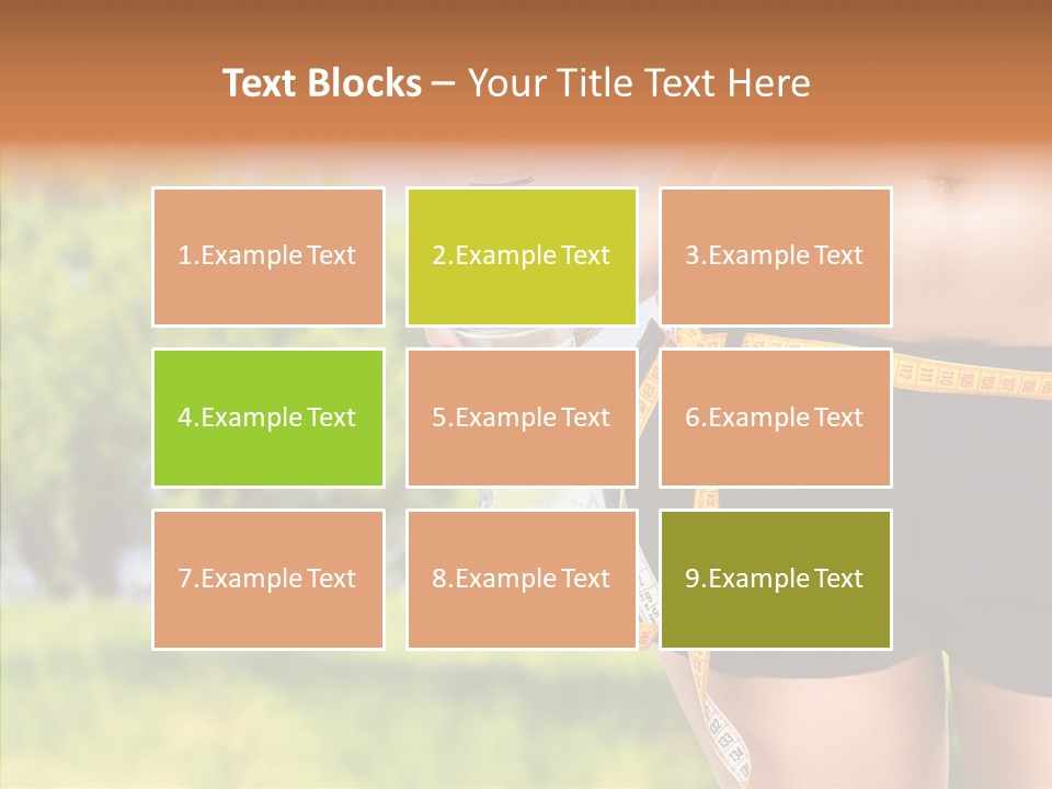 Exercise Bottle Fit PowerPoint Template