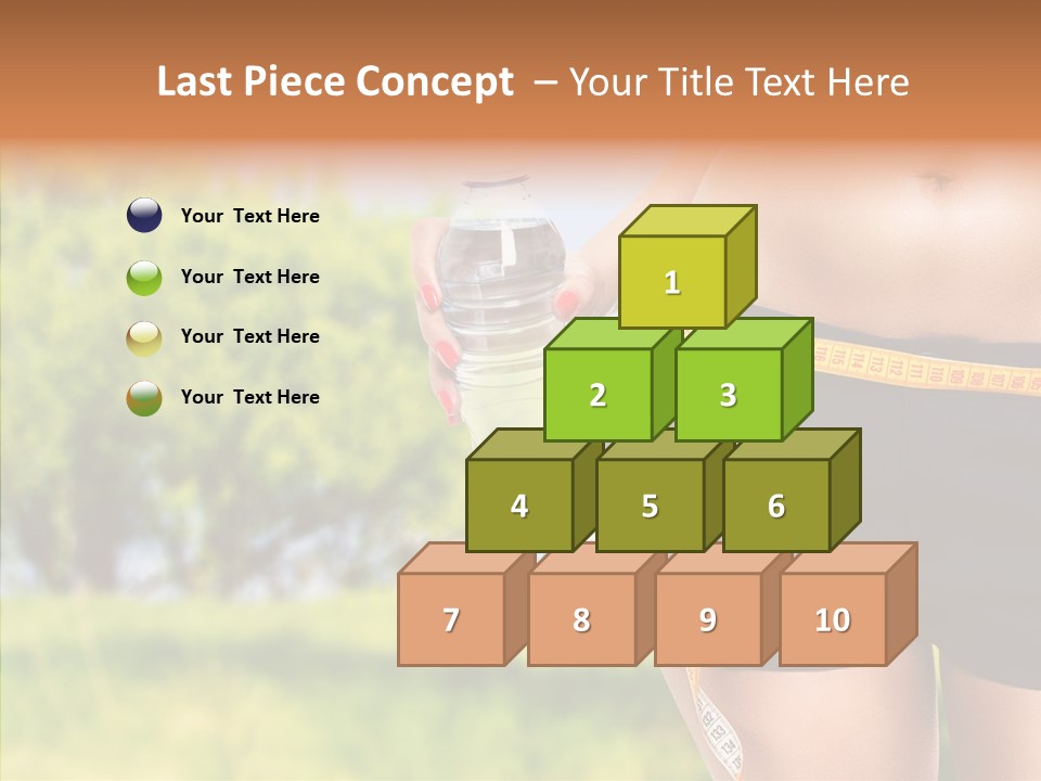 Exercise Bottle Fit PowerPoint Template