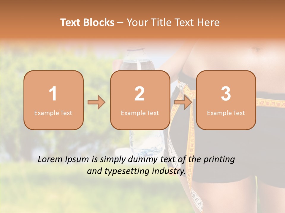 Exercise Bottle Fit PowerPoint Template