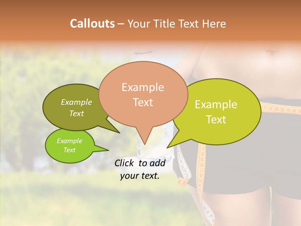 Exercise Bottle Fit PowerPoint Template