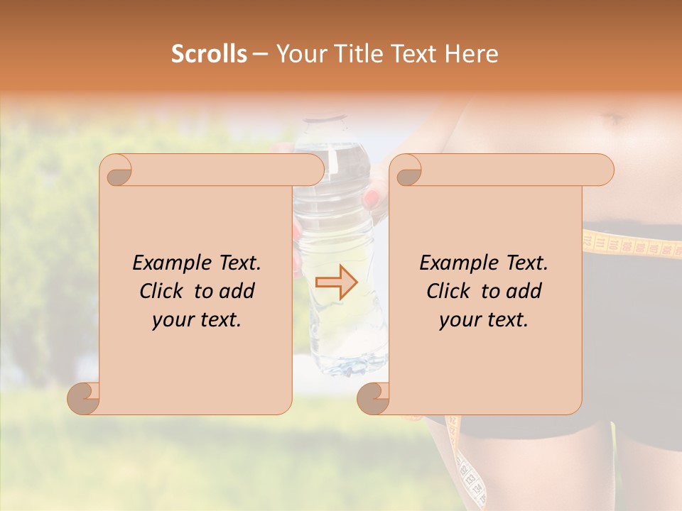 Exercise Bottle Fit PowerPoint Template