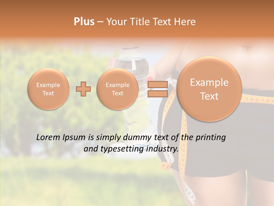 Exercise Bottle Fit PowerPoint Template