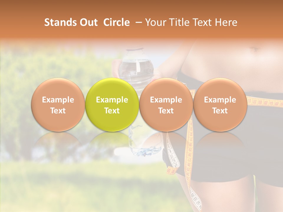 Exercise Bottle Fit PowerPoint Template