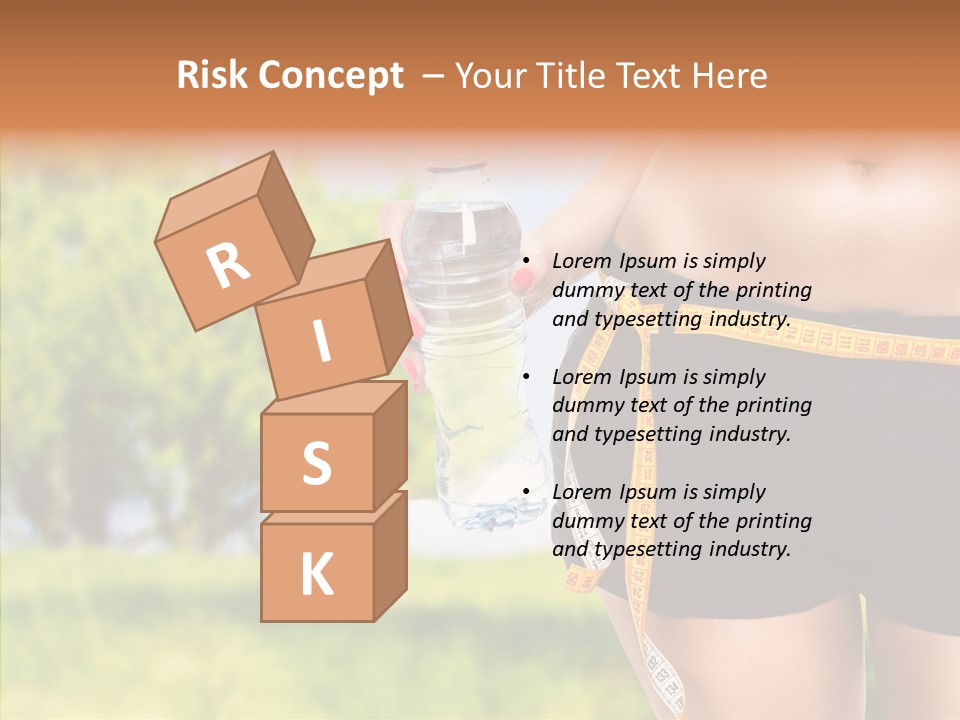 Exercise Bottle Fit PowerPoint Template