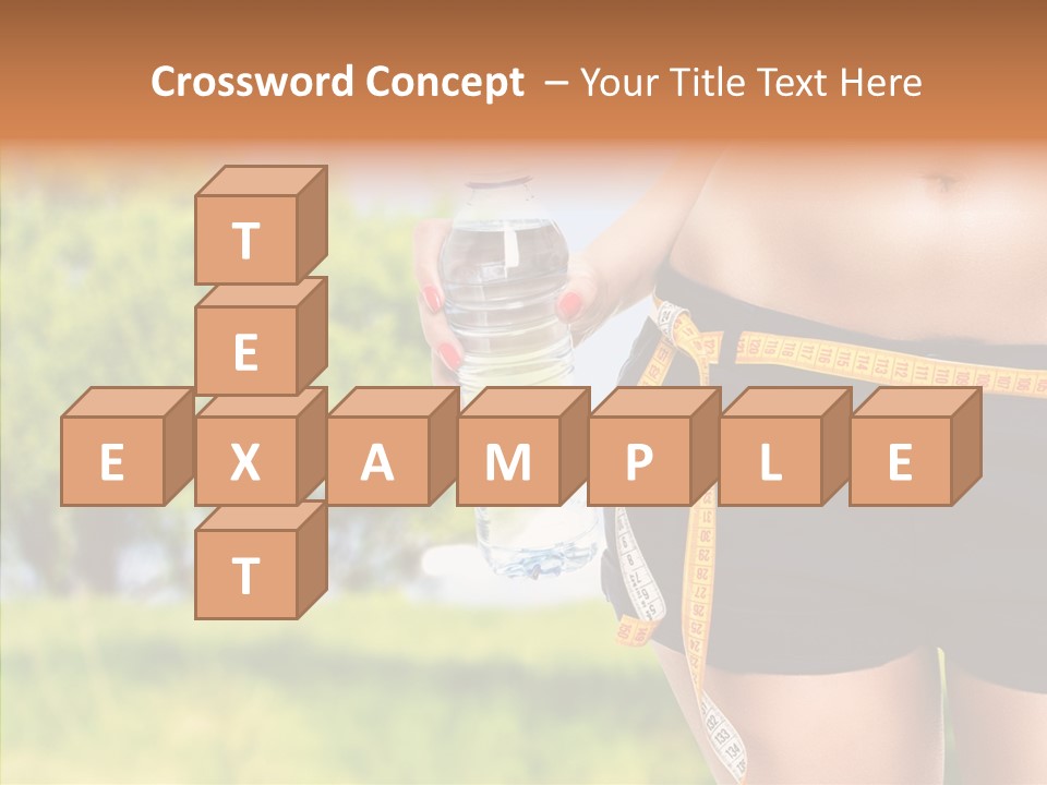 Exercise Bottle Fit PowerPoint Template