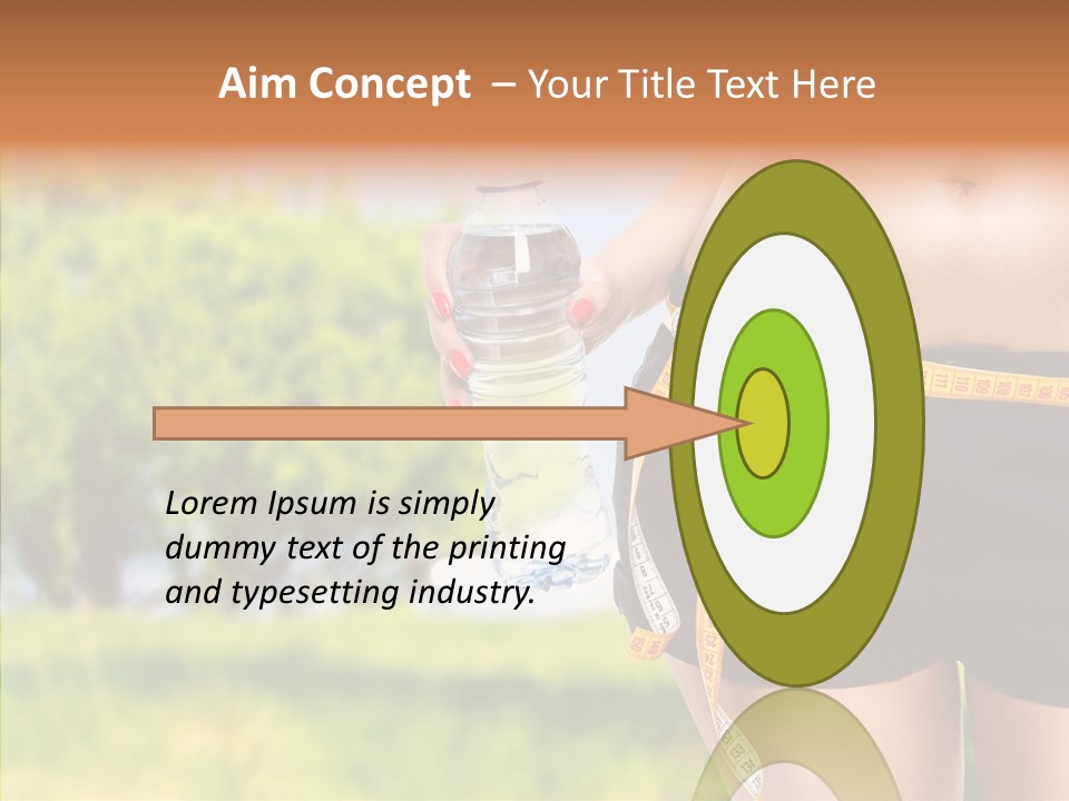 Exercise Bottle Fit PowerPoint Template