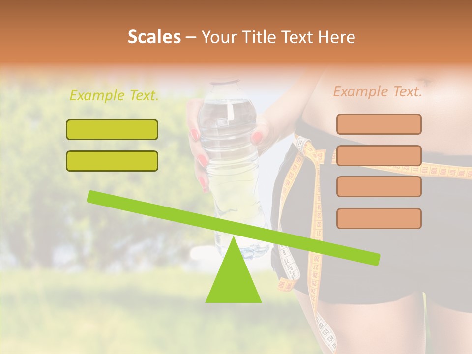 Exercise Bottle Fit PowerPoint Template