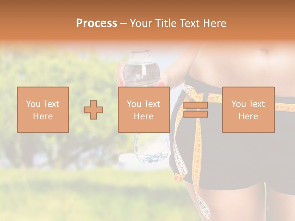 Exercise Bottle Fit PowerPoint Template