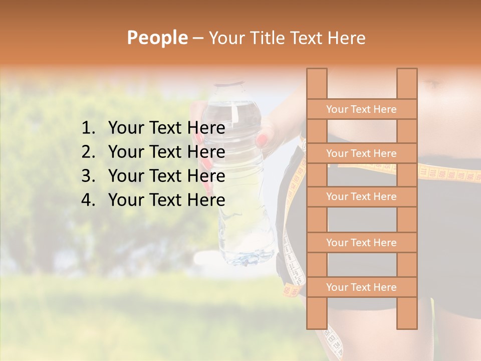 Exercise Bottle Fit PowerPoint Template