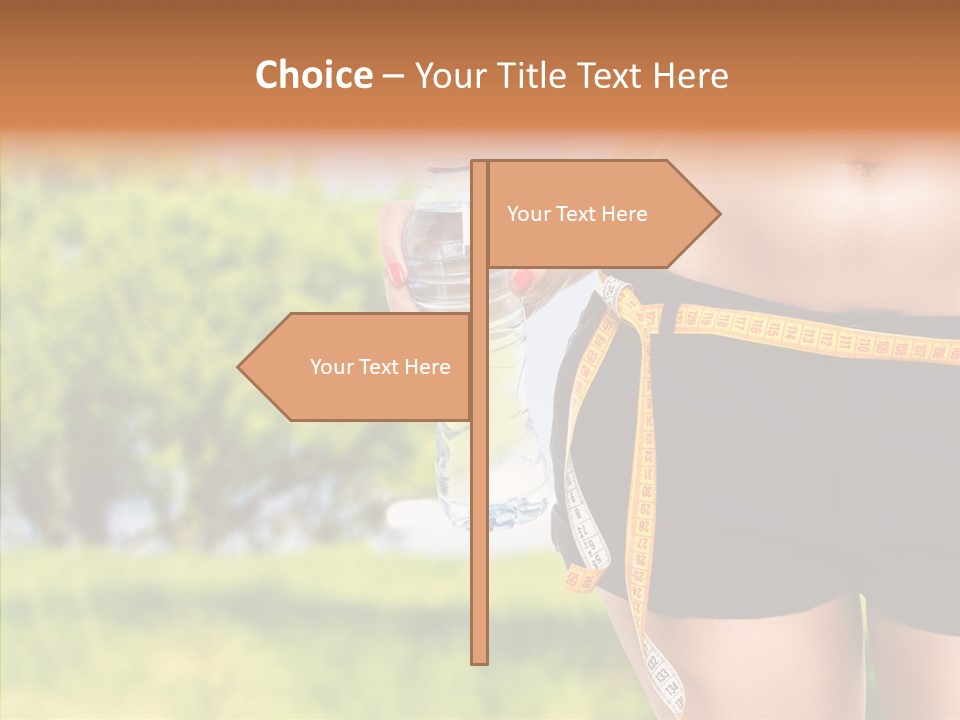 Exercise Bottle Fit PowerPoint Template