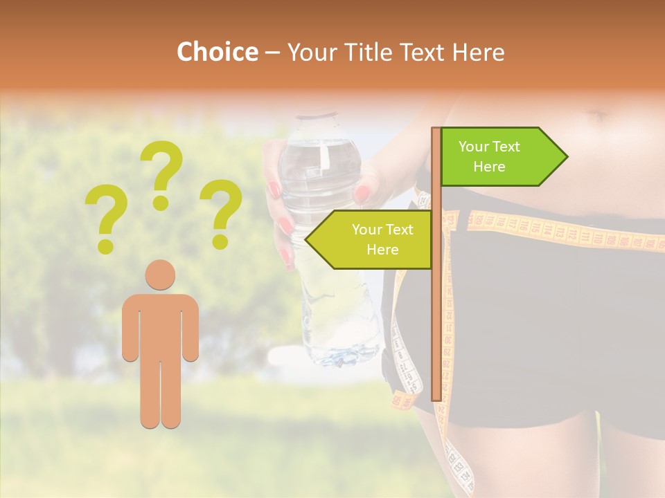 Exercise Bottle Fit PowerPoint Template