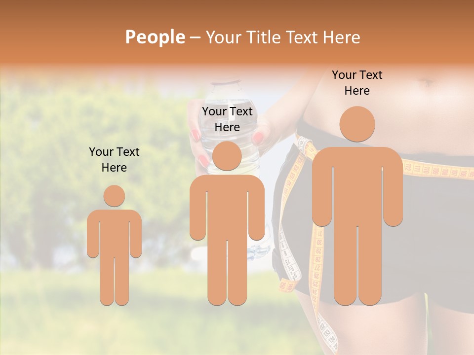 Exercise Bottle Fit PowerPoint Template