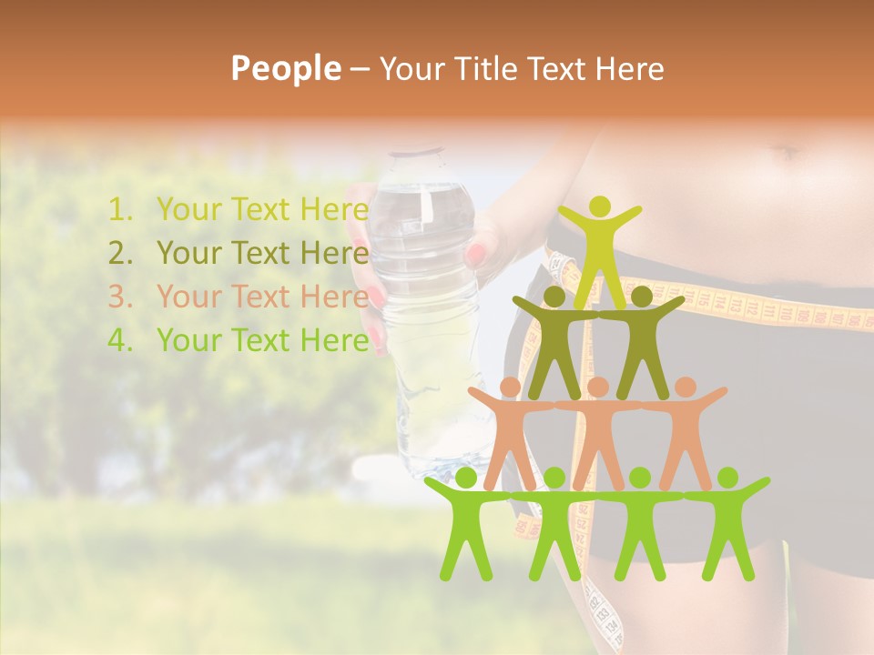 Exercise Bottle Fit PowerPoint Template