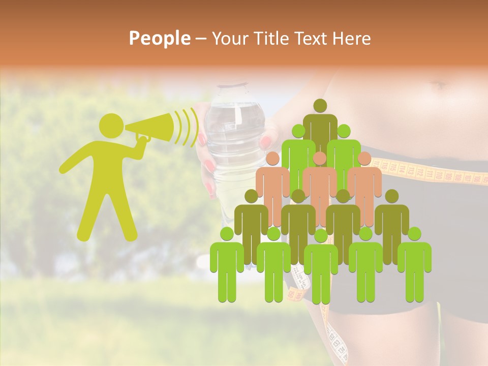 Exercise Bottle Fit PowerPoint Template
