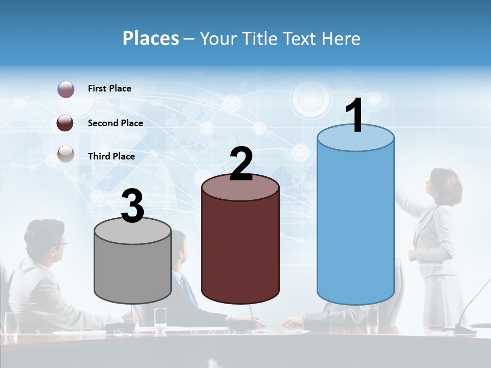 Talking Executives Media PowerPoint Template