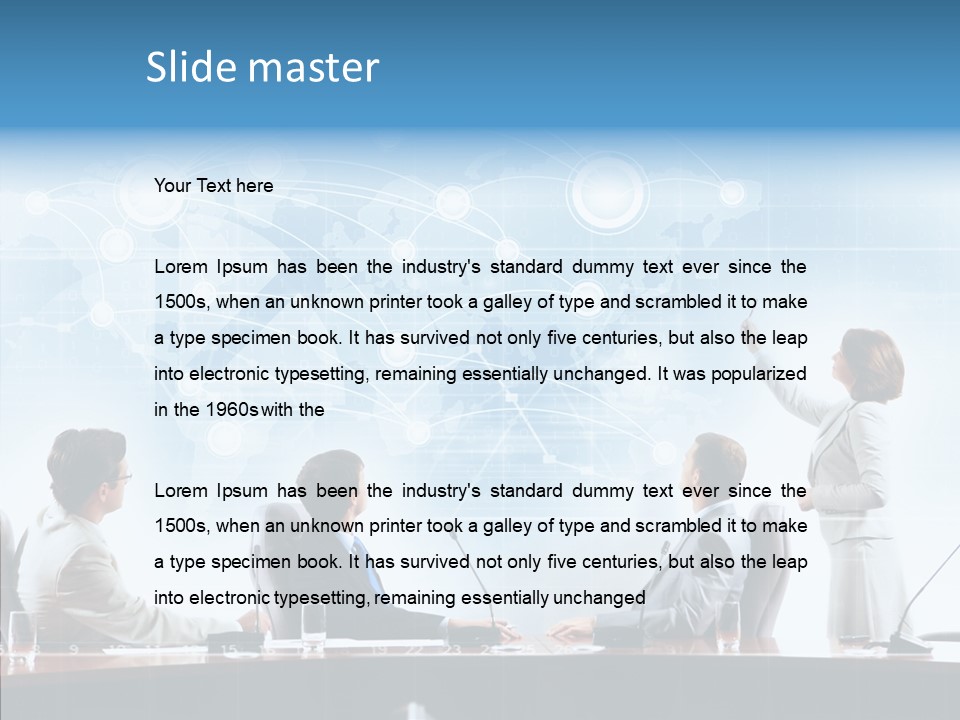 Talking Executives Media PowerPoint Template