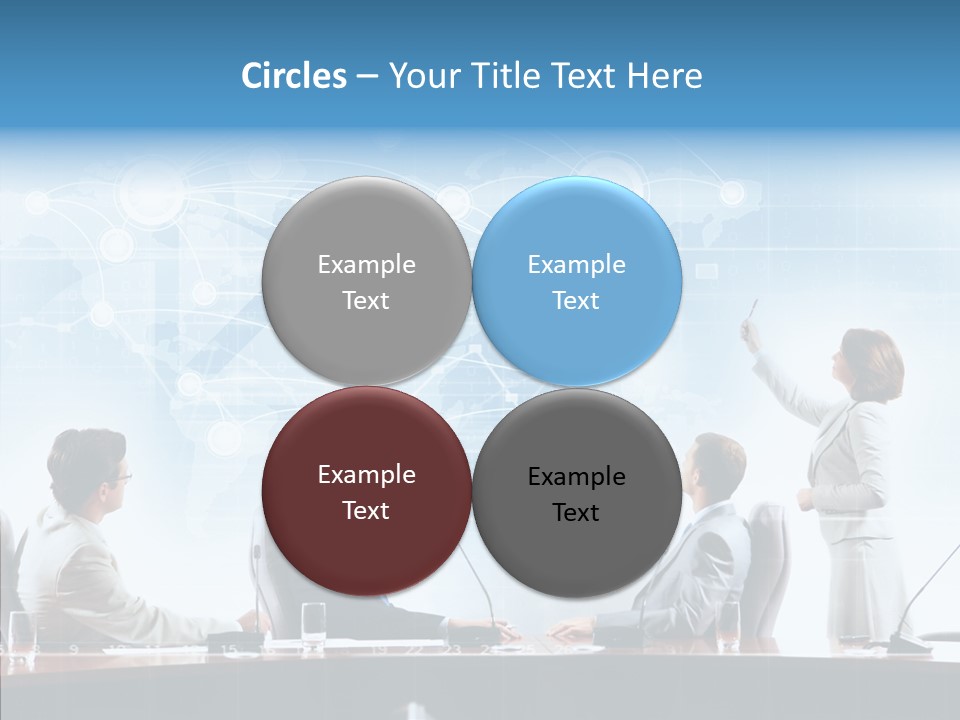Talking Executives Media PowerPoint Template