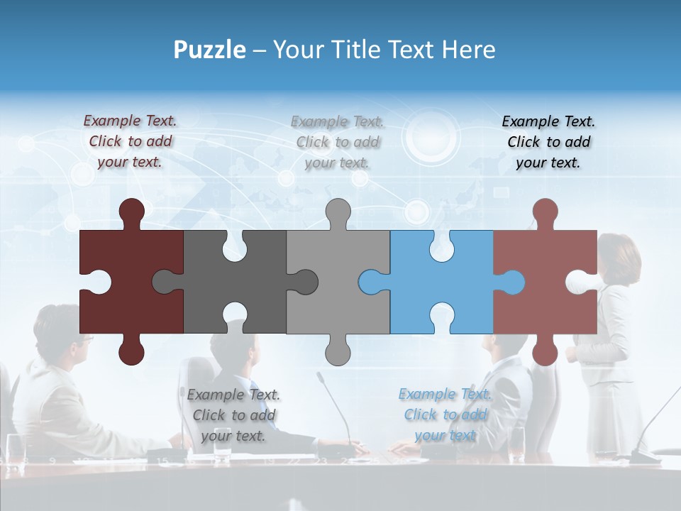 Talking Executives Media PowerPoint Template