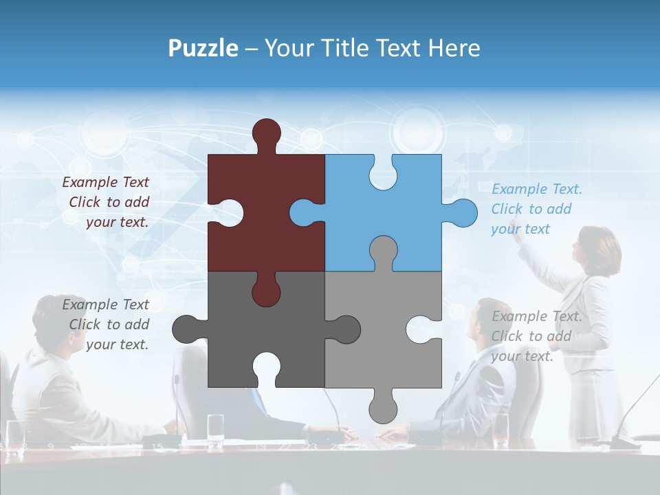Talking Executives Media PowerPoint Template