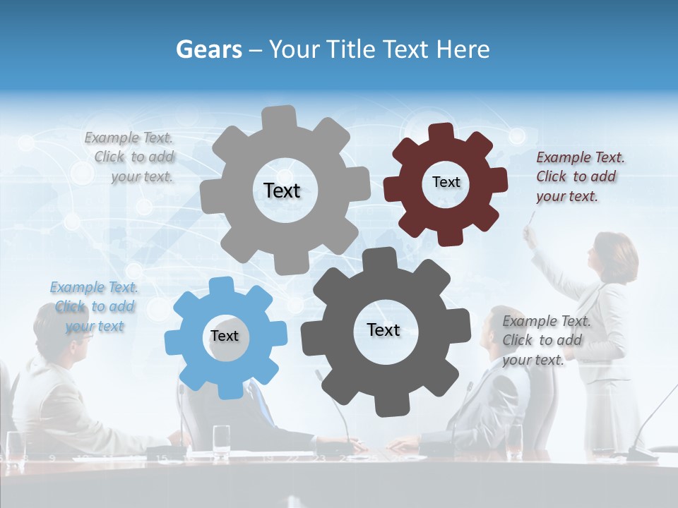 Talking Executives Media PowerPoint Template