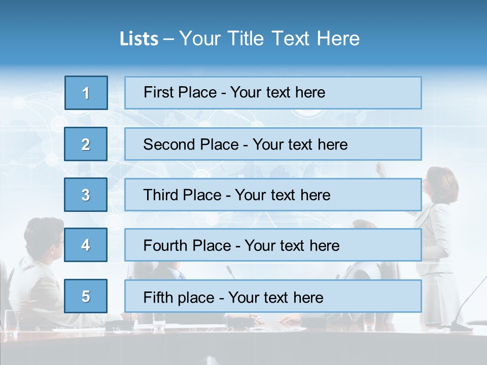 Talking Executives Media PowerPoint Template