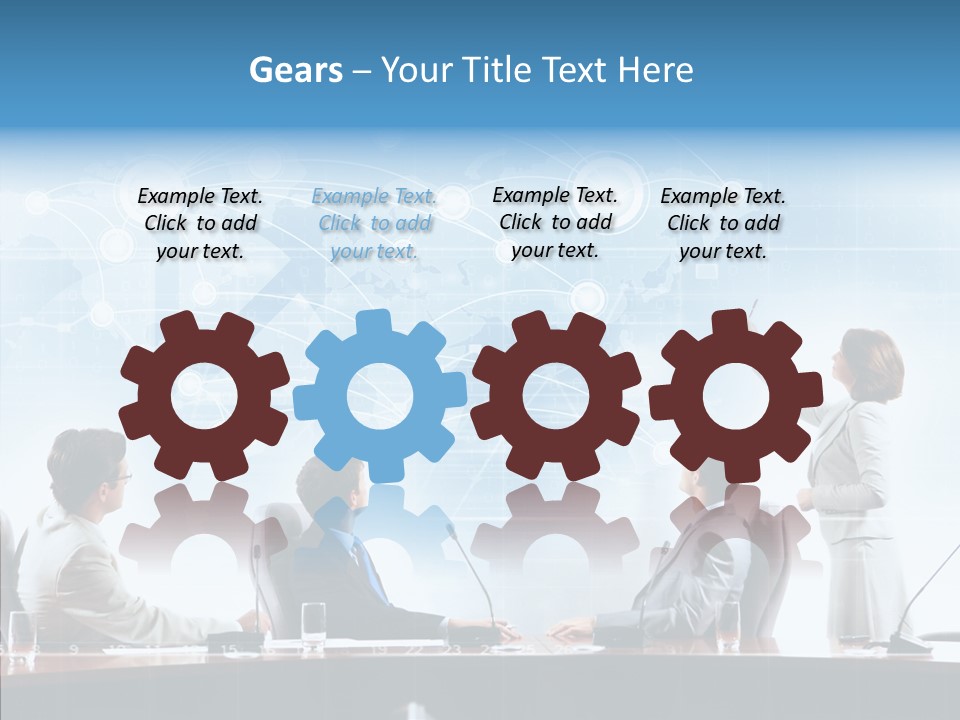 Talking Executives Media PowerPoint Template