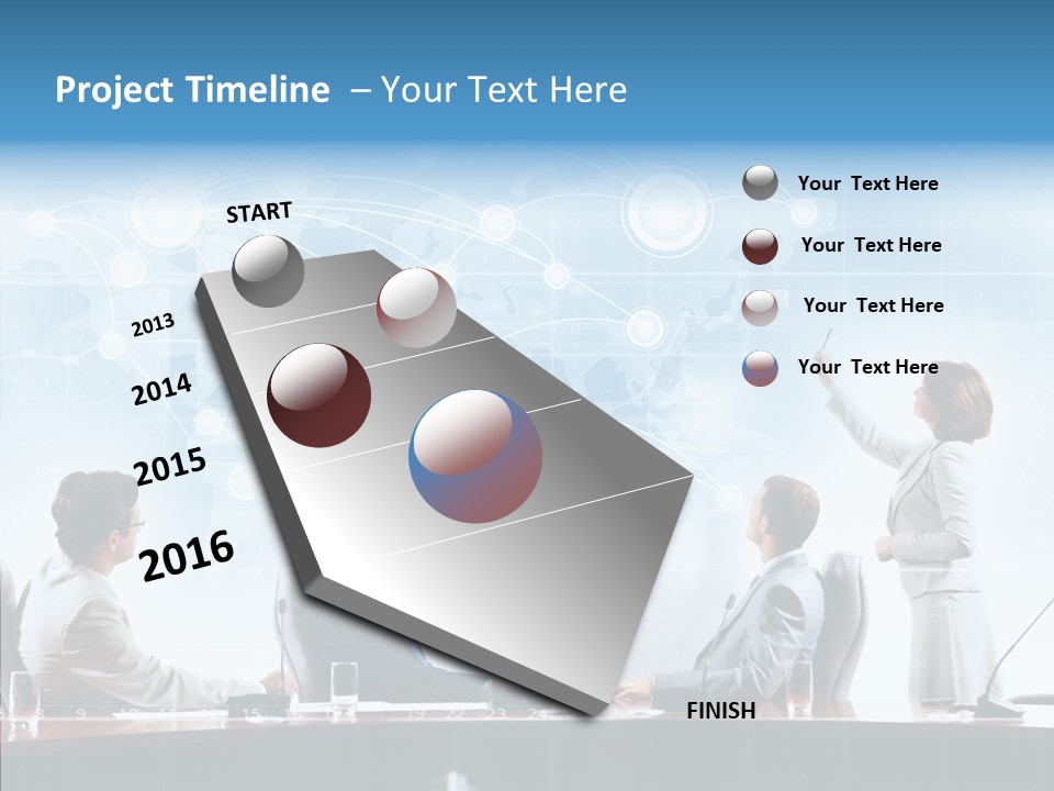 Talking Executives Media PowerPoint Template
