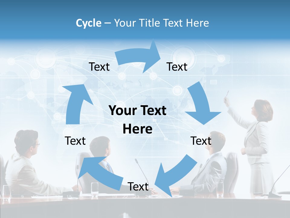 Talking Executives Media PowerPoint Template