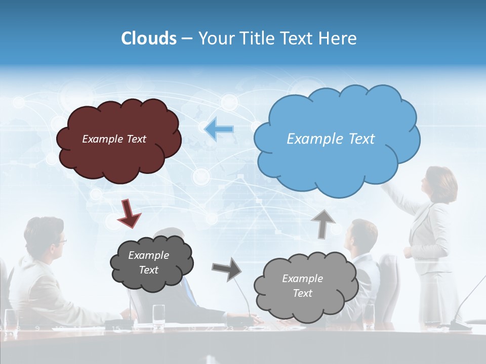 Talking Executives Media PowerPoint Template