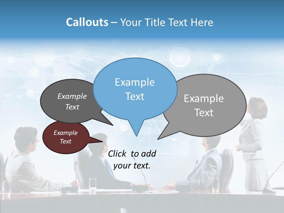 Talking Executives Media PowerPoint Template