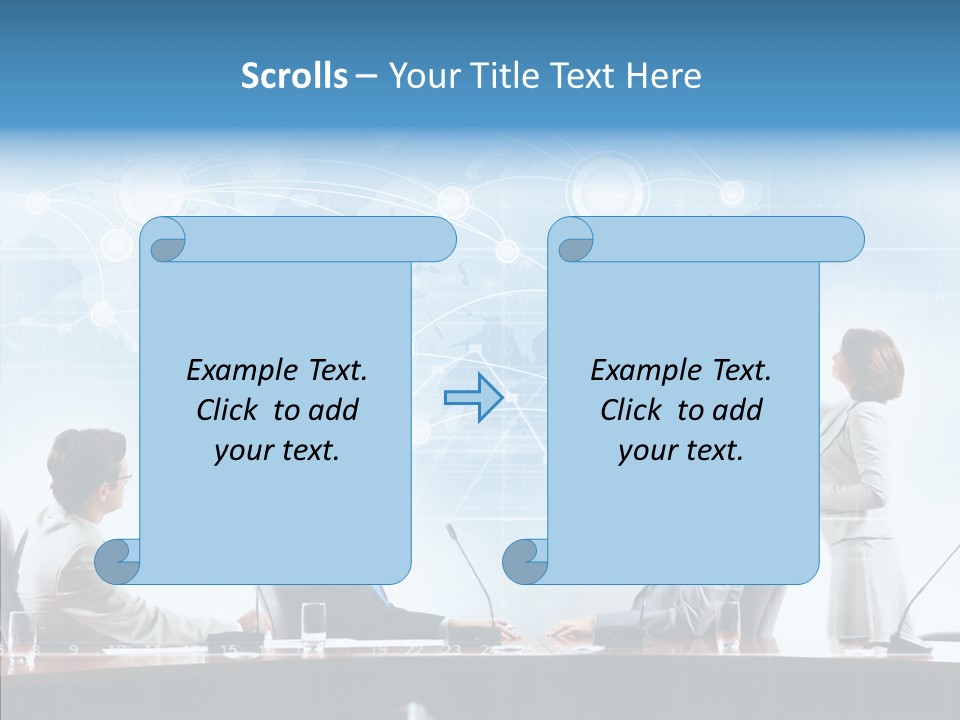 Talking Executives Media PowerPoint Template