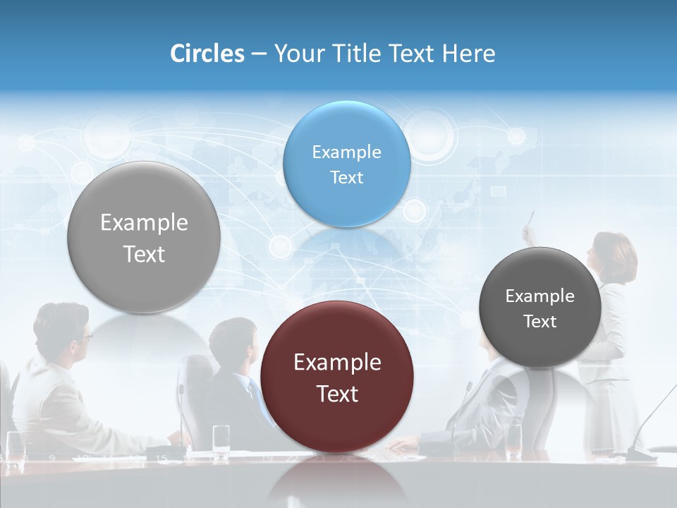 Talking Executives Media PowerPoint Template