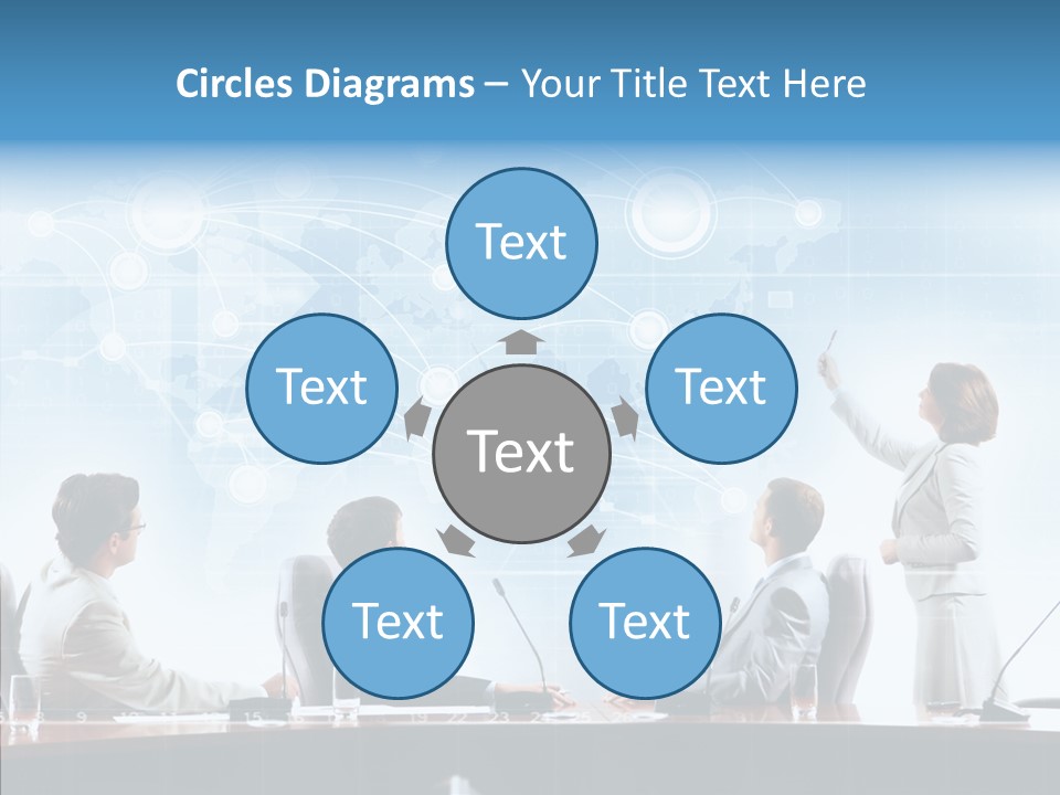 Talking Executives Media PowerPoint Template