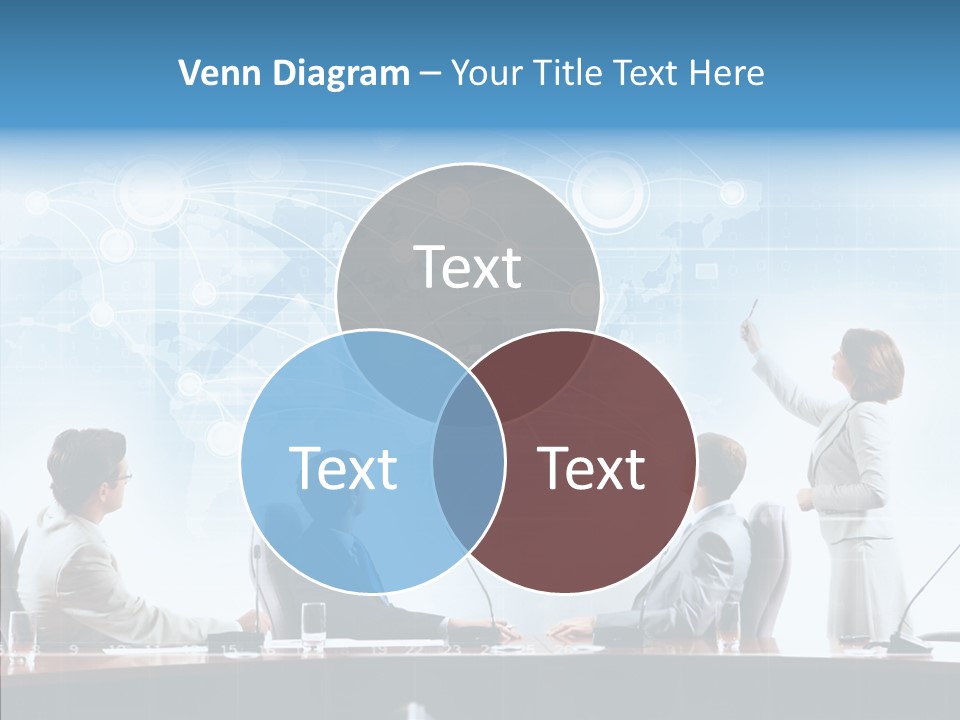 Talking Executives Media PowerPoint Template