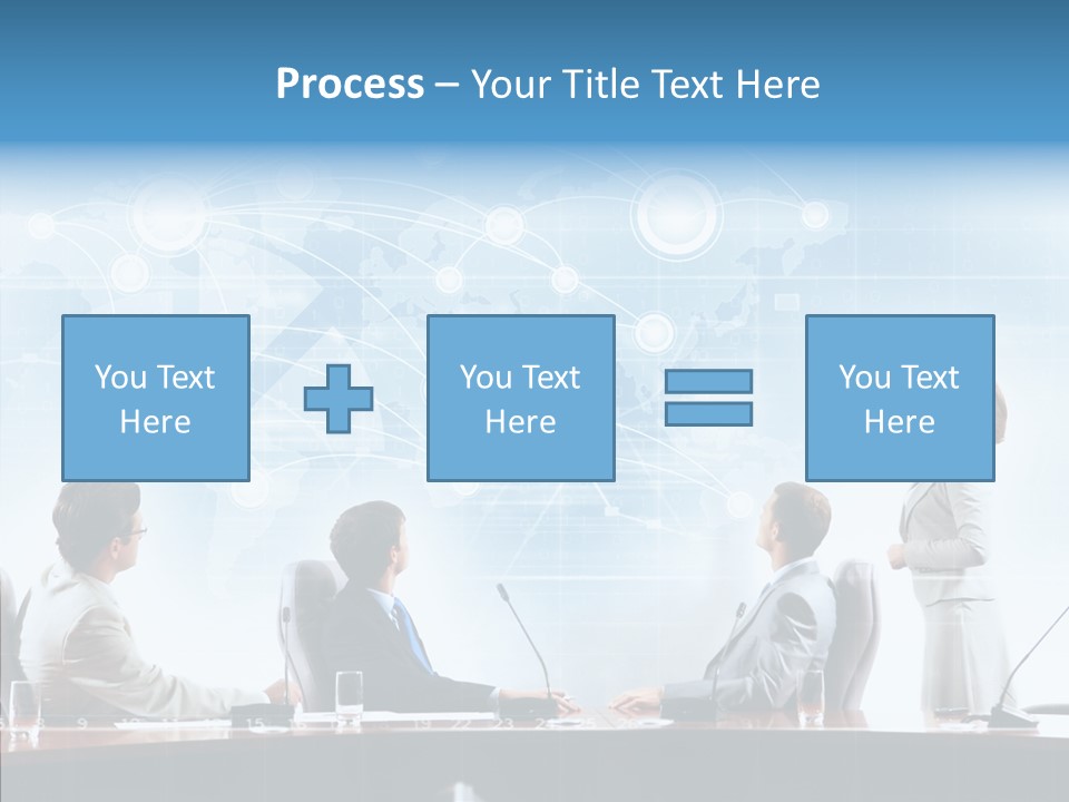 Talking Executives Media PowerPoint Template