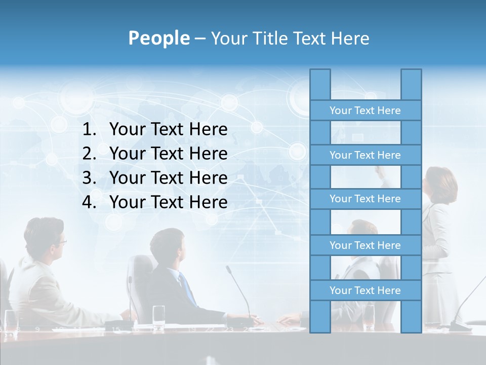 Talking Executives Media PowerPoint Template