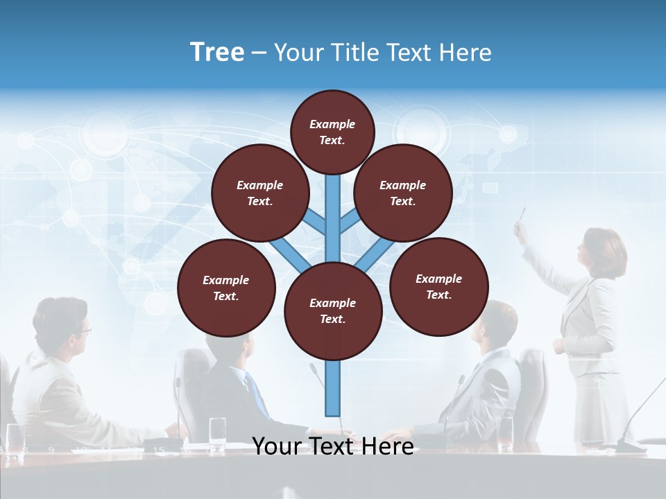 Talking Executives Media PowerPoint Template