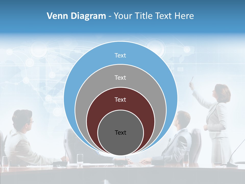 Talking Executives Media PowerPoint Template