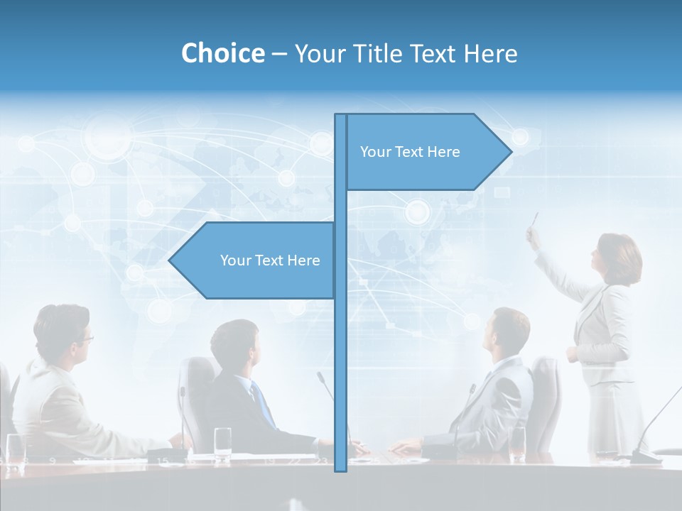 Talking Executives Media PowerPoint Template