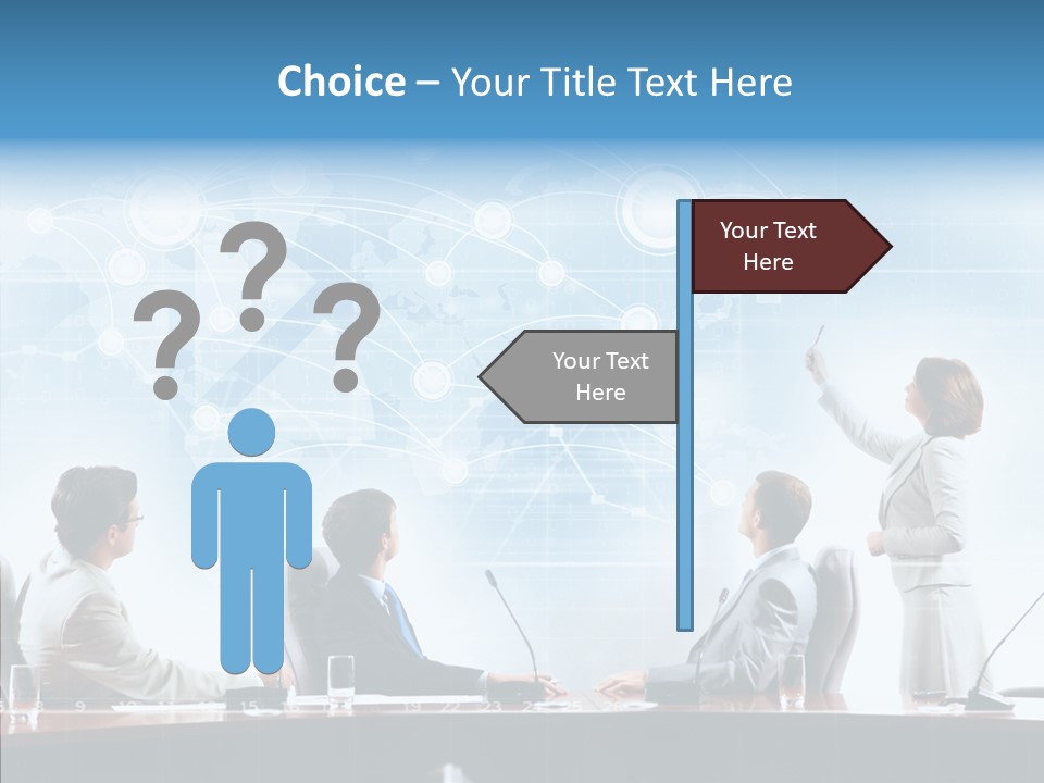 Talking Executives Media PowerPoint Template